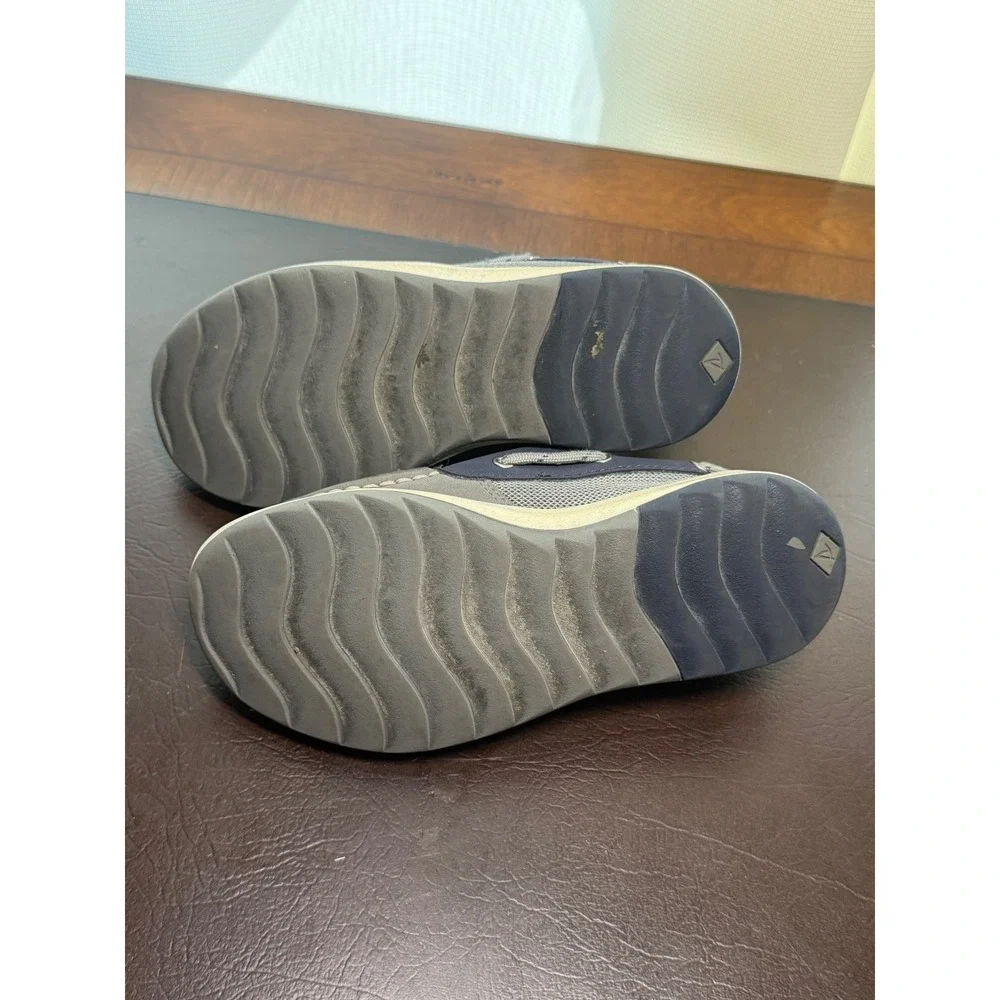 Sperry Top-Sider Kids Grey Navy Boat Shoes Loafers STK265251 Size 13M